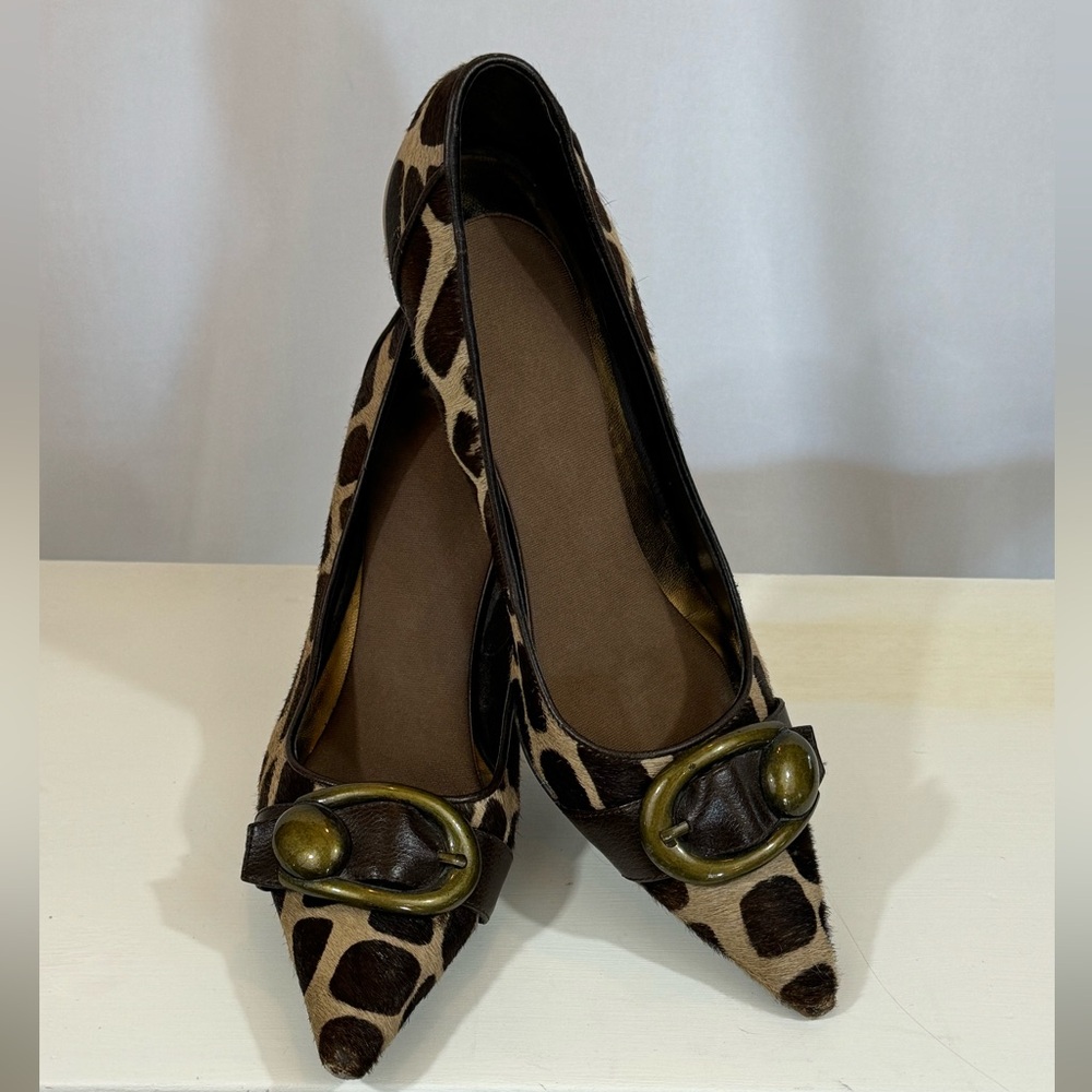 Nine West Animal-print high heels with Buckle